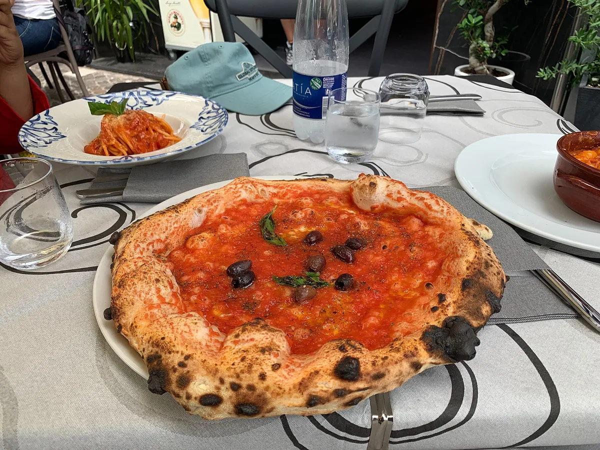 Pizza food typical of Apache